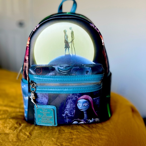NWT Nightmare before Christmas Loungefly mini backpack - Picture 1 of 3